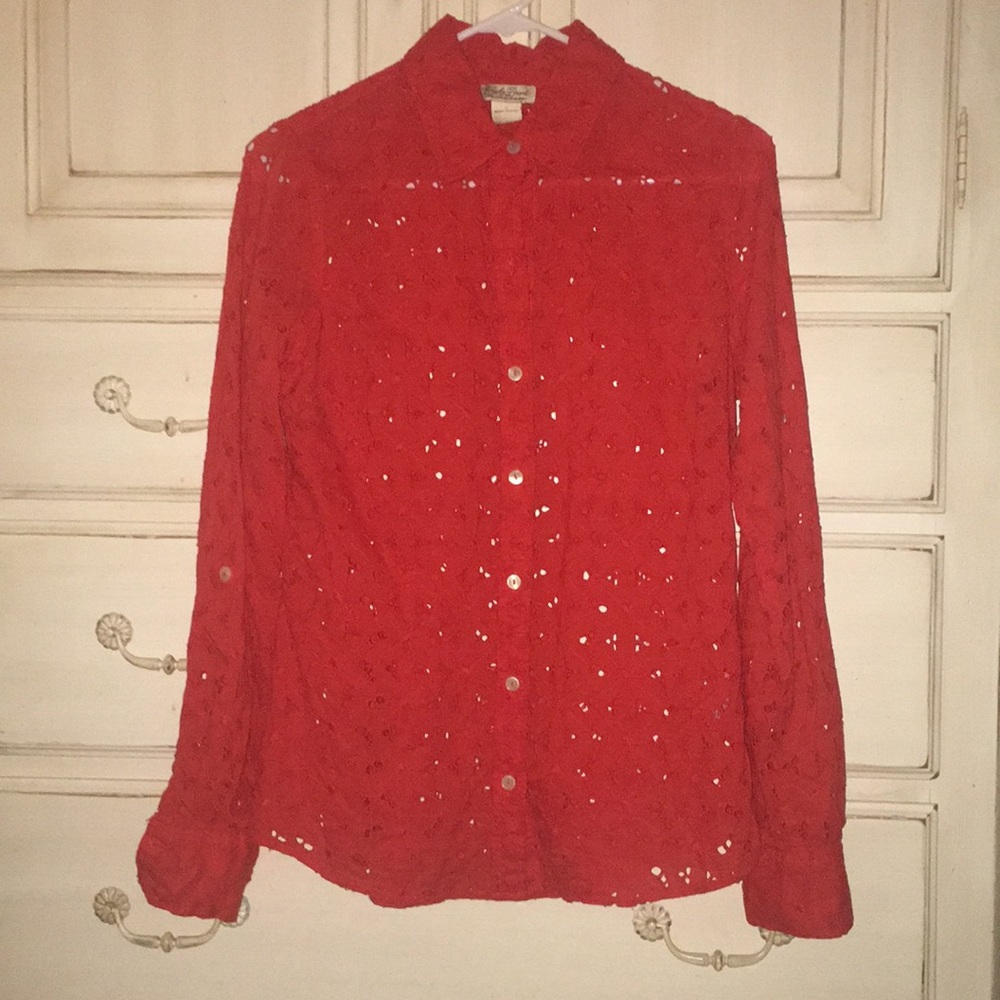 💖Blood Orange Lucky Brand Button-down💖